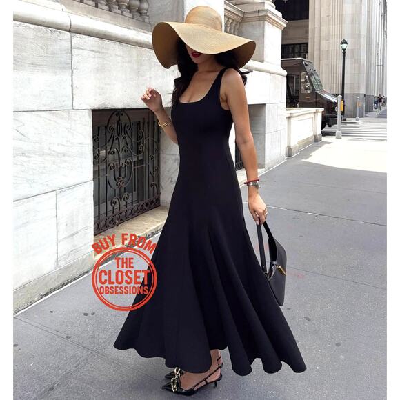 RARE!!! ZARA A-Line Midi Dress NWT - Picture 8 of 16